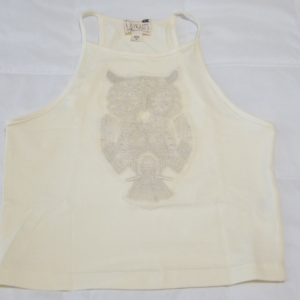 Owl crotchet crop top